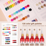 Gel Polish Set Manufacturer - AS Professional 120 Colors Salon Kit with LED Lamp Base Top Coat