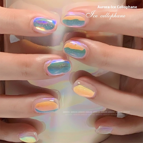 Nail Art Decoration Factory - Summer New Hot Trend 3D Aurora Glass Paper Candy Heart DIY Accessory