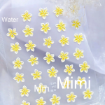 Nail Decorations Manufacturer - Hot Sale 3D Five Petal Eggshell Flower Summer Mint Design Plastic