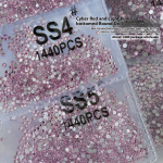 Nail Decorations Manufacturer - Light Pink 3D Flat Back Small Bubble Glass Rhinestones for DIY