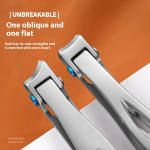 Manicure Tool Set Manufacturer - Large Opening Square Stainless Steel Nail Clippers Scissors Solid Craft