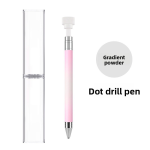 Nail Art Pen Supplier - Professional Rotating Gradient Dot Rhinestone Salon Tool with Plastic Brush