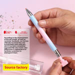 Nail Art Pen Supplier - Professional Rotating Gradient Dot Rhinestone Salon Tool with Plastic Brush