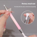 Nail Art Pen Supplier - Professional Rotating Gradient Dot Rhinestone Salon Tool with Plastic Brush