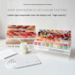Nail Polish Display Board Factory - Clear Acrylic Color Chart Holder Stand for Gel Swatch Salon Portable