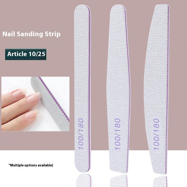 Glass Nail File Manufacturer - Factory-Source Gray Sand 100/180 Double-Sided Zebra Custom Logo Repair