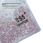 Nail Decorations Manufacturer - Light Pink 3D Flat Back Small Bubble Glass Rhinestones for DIY