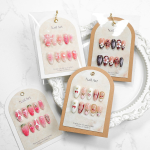 Nail Art Display Manufacturer - High-End Double-Layer Cardboard INS-Style Background Paper Card