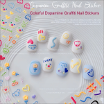 Nail Art Decals Manufacturer - Cute 3D Embossed Colorful Plastic Smiley Heart Design DIY Stickers