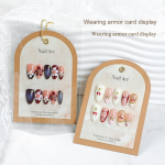 Nail Art Display Manufacturer - High-End Double-Layer Cardboard INS-Style Background Paper Card