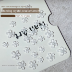 Nail Rhinestones Supplier - Hot-Selling Five-Petal Kawaii Ice Transparent Light Yellow 3D Flower Resin