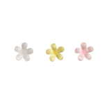 Nail Rhinestones Supplier - Hot-Selling Five-Petal Kawaii Ice Transparent Light Yellow 3D Flower Resin