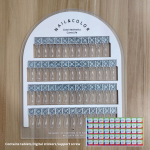 Nail Swatch Board Supplier - Magnetic Acrylic Detachable Round Gel Color Chart Display Stand