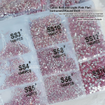 Nail Decorations Manufacturer - Light Pink 3D Flat Back Small Bubble Glass Rhinestones for DIY