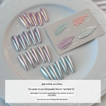 Mirror Nail Powder Factory - Silk Moonlight Cat Eye High Shine Chrome Pigment for Mirror Effect Nail Art