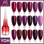 Nail Gel Set Manufacturer - 2024 Red Bottle 18 Colors Smoky Purple Whitening Solid Color Resin LED