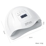 UV LED Nail Lamp Factory - Professional 120W Portable Lightweight ABS Square 4 Timer Settings
