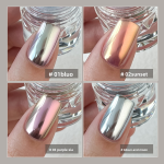 Mirror Nail Powder Factory - Silk Moonlight Cat Eye High Shine Chrome Pigment for Mirror Effect Nail Art