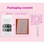 Press-On Nail Set Manufacturer - Elegant Luxury Silver Glitter 24pcs ABS Flattering Detachable Fake Nails