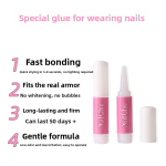 Acrylic Nail Glue Supplier - Professional 10-Pack 2g Fast Drying Waterproof Rhinestone Glue Remover