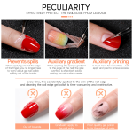 Nail Guard Tape Supplier - Peelable Anti Overflow Protection for Beginners DIY Gel Application 10m Roll