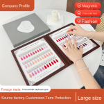 Nail Art Display Booklet Factory - Popular Cross-Border Magnetic Suction Removable Testable Color Plate