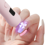 UV LED Nail Lamp Supplier - Pink Cat Paw Straight 3W Portable Rechargeable Gel Dryer Smart Sensor