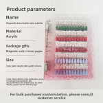 Nail Display Board Manufacturer - Magnetic Detachable Acrylic Gradient Color Book for Gel Tips