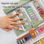 Nail Swatch Book Supplier - Magnet with Acrylic Detachable Pages Professional Salon Color Display