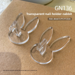 Nail Art Holder Factory - Japanese Style Acrylic Chessboard with Lotus Finger Stand for Student Practice