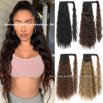 Cornrow Ponytail Extension Factory - European American Style Thick Curly with Magic Tape