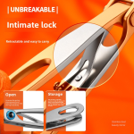 Manicure Tool Set Manufacturer - Large Opening Square Stainless Steel Nail Clippers Scissors Solid Craft