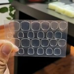 Nail Adhesive Tape Supplier - 24 Pcs Waterproof Transparent Jelly Double-Sided for Manicure Pedicure