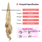 Ponytail Extension Supplier - 32 Inch Magic Stick Wrap Around Synthetic Hairpiece for Women