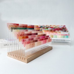 Nail Polish Display Board Factory - Clear Acrylic Color Chart Holder Stand for Gel Swatch Salon Portable