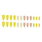 French Press-On Nails Manufacturer - Sunny Yellow Vibrant Glitter Tips Youthful Energy Western Fashion