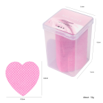 Nail Cleaning Pads Supplier - 200pcs Heart Shape for Eyelash Glue Polish Removal Lint-Free Absorbent