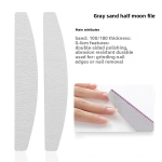 Glass Nail File Manufacturer - Factory-Source Gray Sand 100/180 Double-Sided Zebra Custom Logo Repair