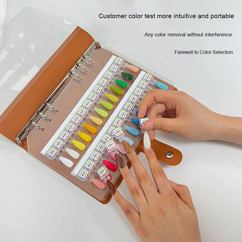 Nail Swatch Book Supplier - Magnet with Acrylic Detachable Pages Professional Salon Color Display