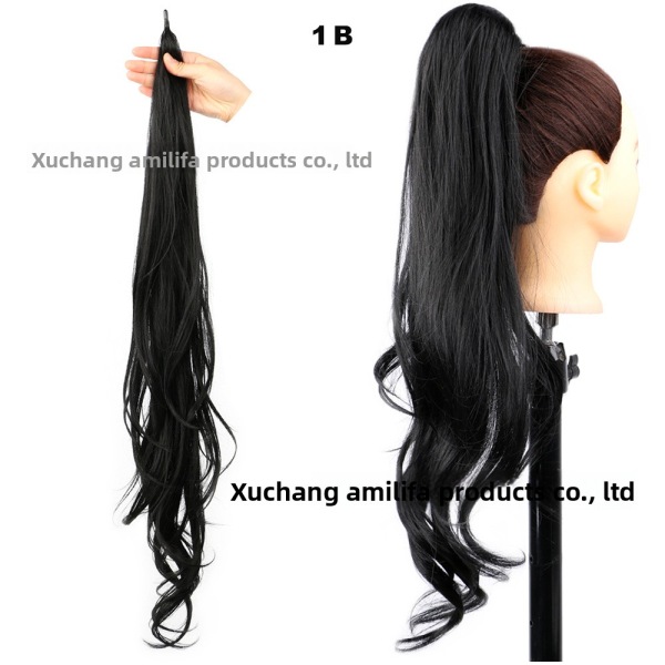 Ponytail Extension Supplier - 32 Inch Magic Stick Wrap Around Synthetic Hairpiece for Women