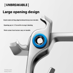 Manicure Tool Set Manufacturer - Large Opening Square Stainless Steel Nail Clippers Scissors Solid Craft