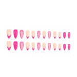 Press-On Nails Supplier - Rose French Simple Sweet Glitter Elegant Design Eco-Friendly Detachable