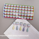 Nail Swatch Board Supplier - Magnetic Acrylic Detachable Round Gel Color Chart Display Stand