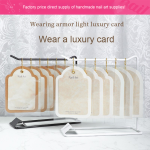 Nail Art Display Manufacturer - High-End Double-Layer Cardboard INS-Style Background Paper Card