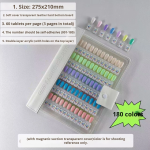 Acrylic Sample Board Manufacturer - Dustproof Transparent Color Magnetic Storage for Nail Tips