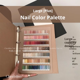 Nail Swatch Book Factory - Kraft Paper with Ring Binder Removable Gel Color Chart Salon Home Display