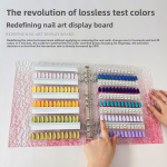 Nail Display Board Manufacturer - Magnetic Detachable Acrylic Gradient Color Book for Gel Tips