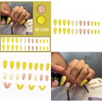 French Press-On Nails Manufacturer - Sunny Yellow Vibrant Glitter Tips Youthful Energy Western Fashion