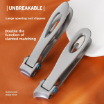 Manicure Tool Set Manufacturer - Large Opening Square Stainless Steel Nail Clippers Scissors Solid Craft