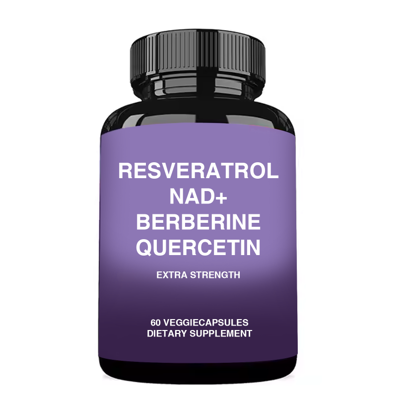 Resveratrol Capsules Supplier - OEM/ODM 100% Natural Ingredients NAD+ Berberine Quercetin 14in1